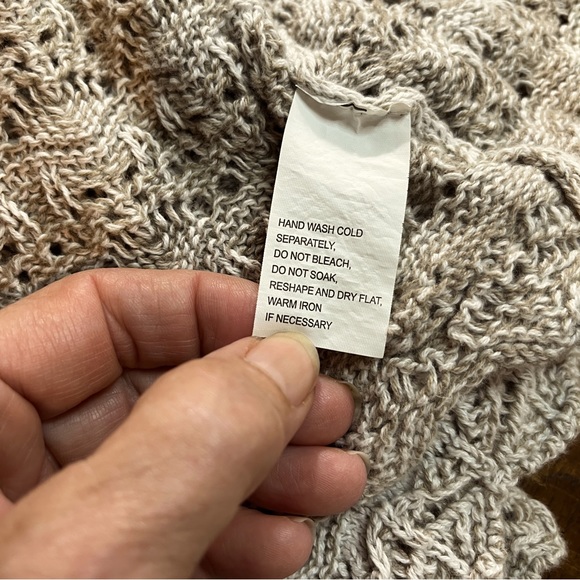 Jeanne Pierre Open Front Knit Cardigan Size Small Cream colored - Picture 9 of 9